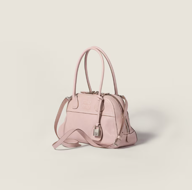 Miu Miu Vivant nappa leather bag