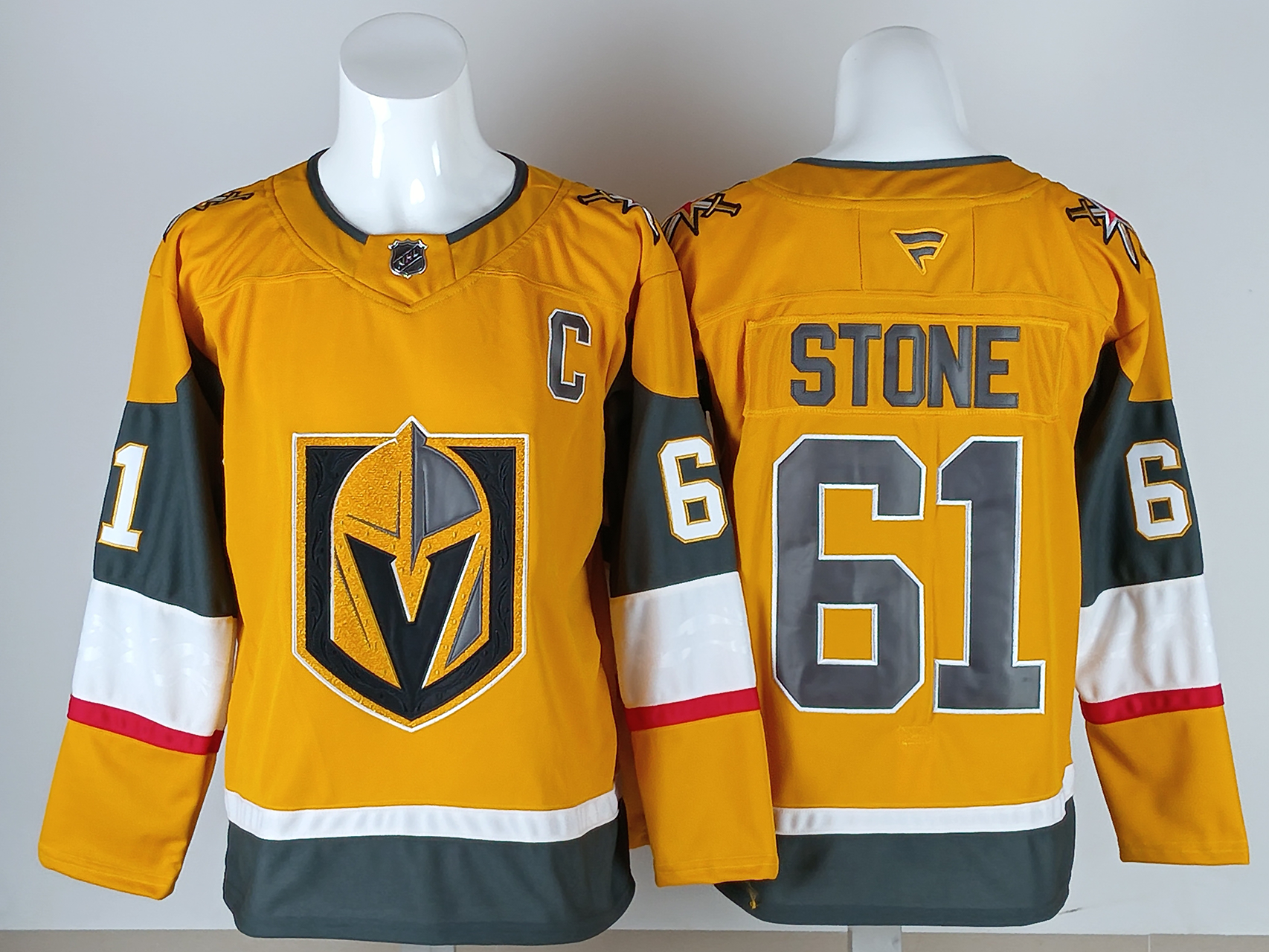 Men's Vegas Golden Knights Mark Stone #61 Fanatics Gold Player Jersey