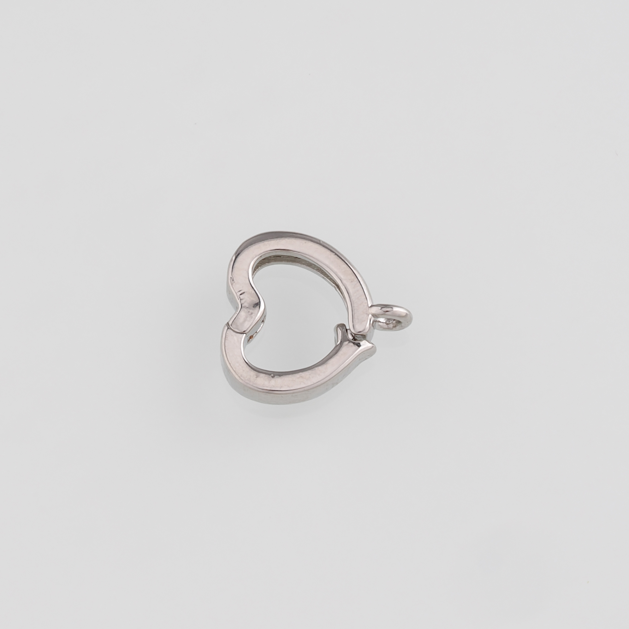 18K Gold Filled Heart Spring Clasp,Push Gate Buckle Bracelet Necklace for DIY Jewelry Finding Necklace Bracelet