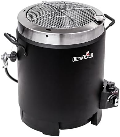 Propane Gas Stainless Steel Oil-Less Turkey Fryer, Black