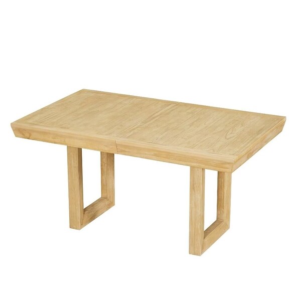 Extendable Dining Table Set,with Butterfly Leaf and6 Upholstered chair
