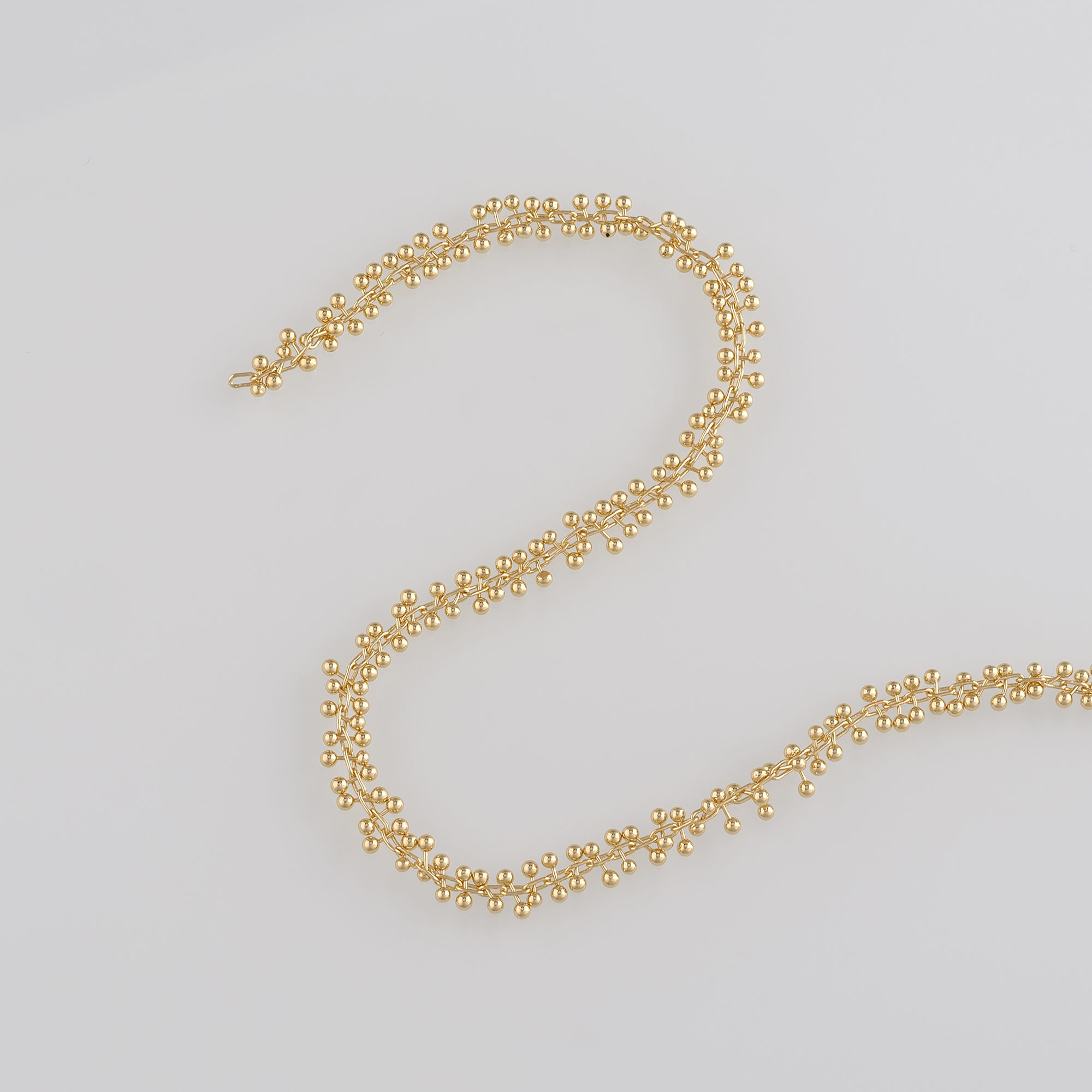 18K Gold Filled Ball Chain Necklace,Dainty Thin Link Chain,Gold Chain Necklace for Women DIY Jewelry Making Supply