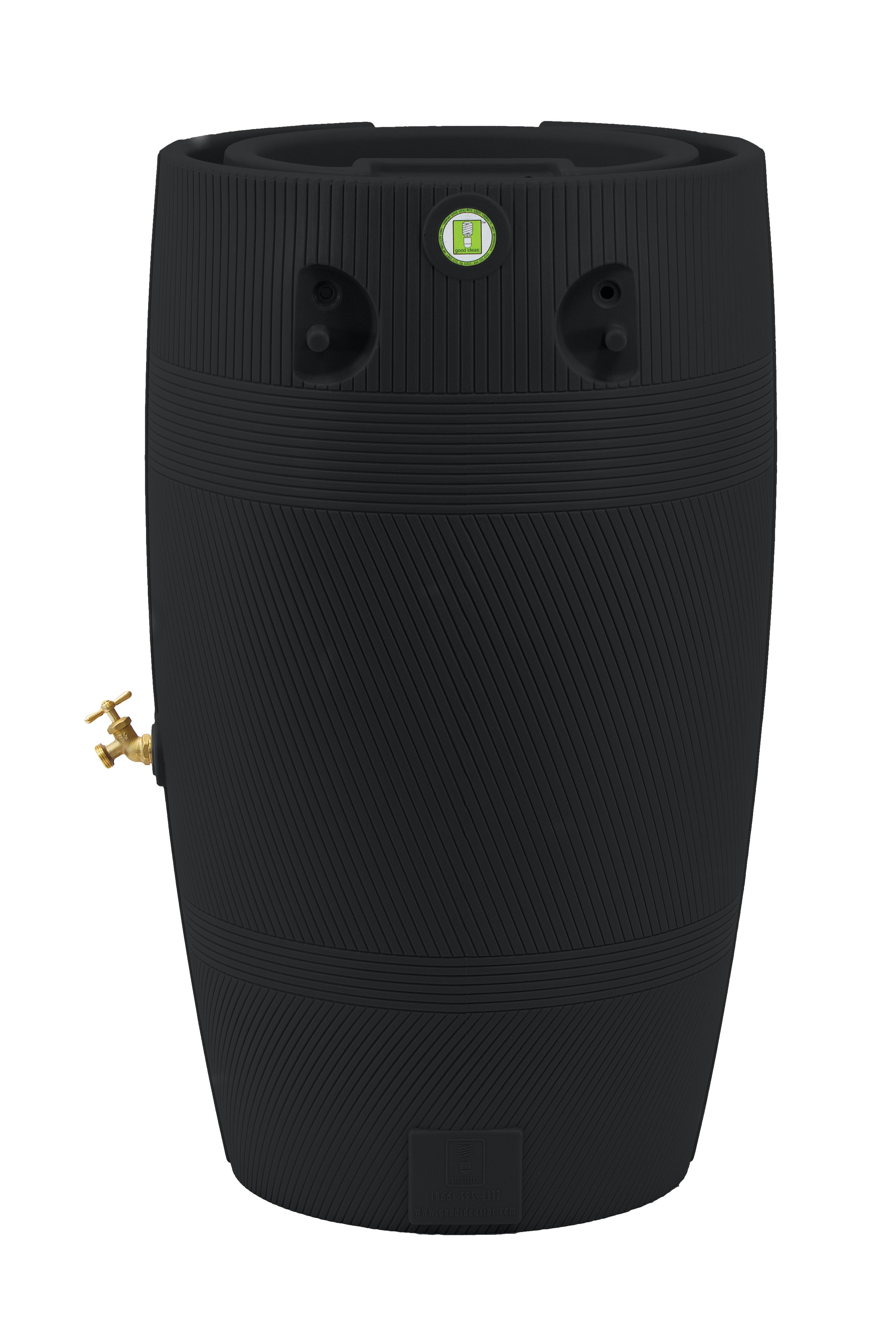 Good Ideas Impressions Havana 50 Gallon Rain Saver – Black