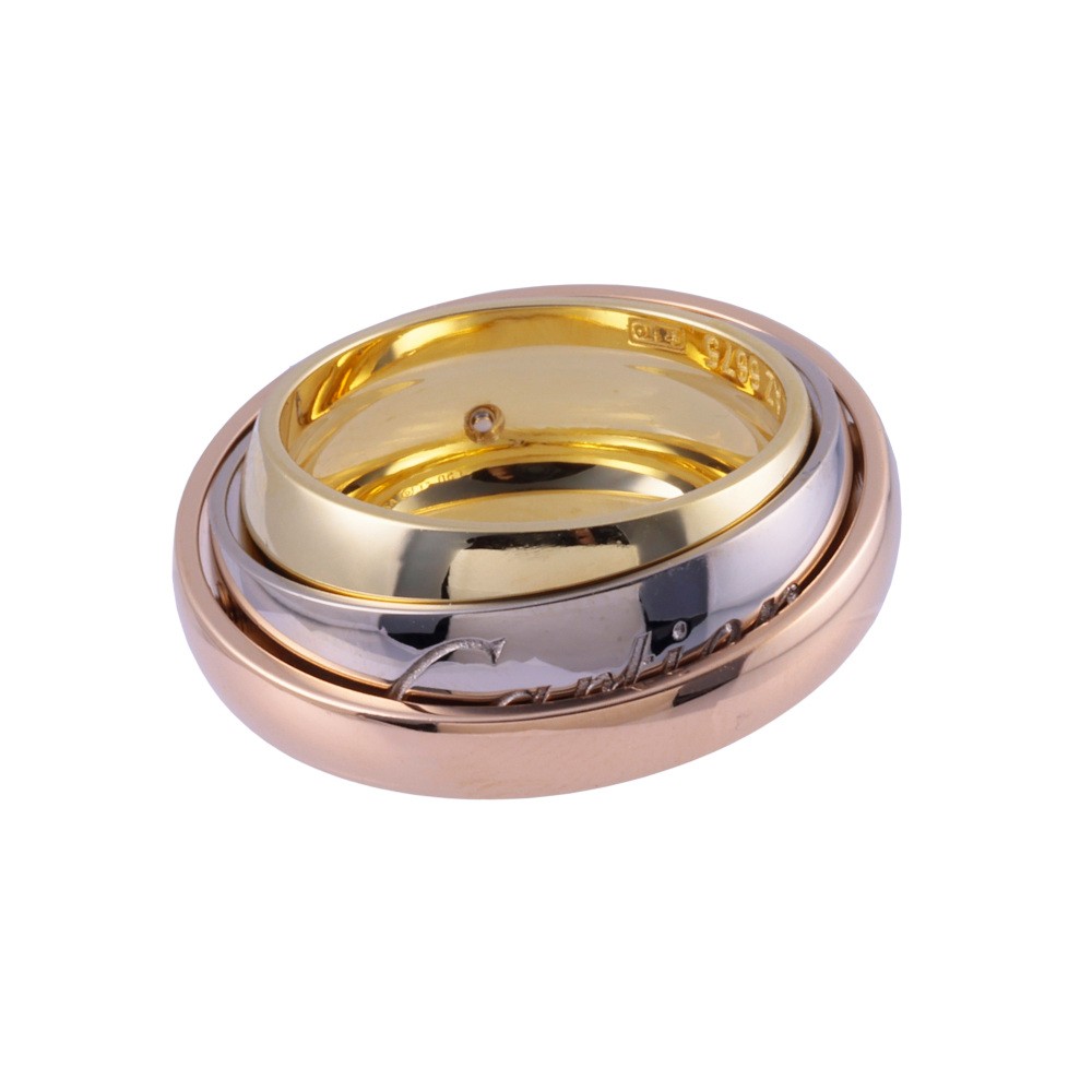 Cartier Trinity Mast Essence Ring Tri-Gold