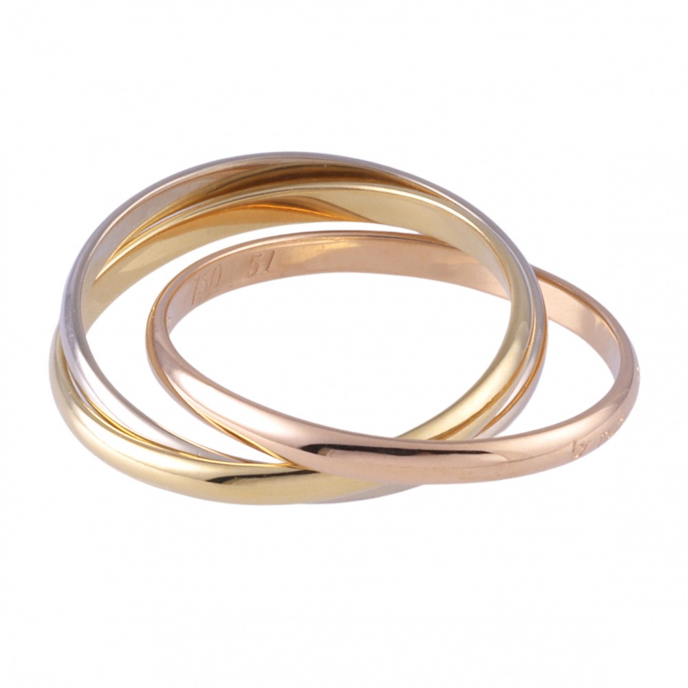 Cartier Trinity Xs Ring Tri-Gold