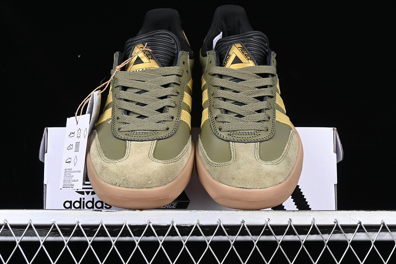 Adidas Palace X Puig Samba Focus Olive/Metallic Gold/Gum HQ6100