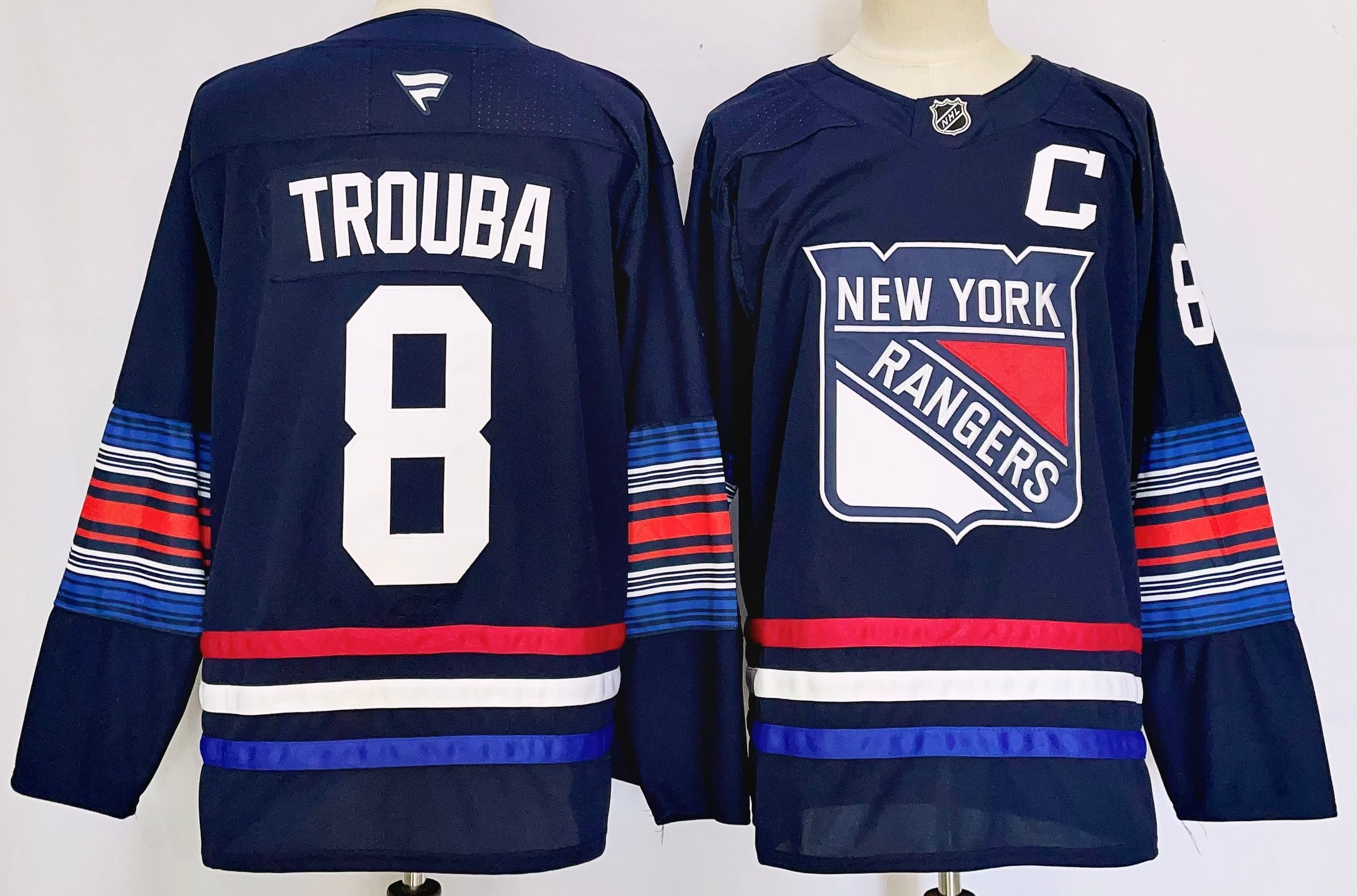 Men's New York Rangers Jacob Trouba #8 Fanatics Navy Player Jersey
