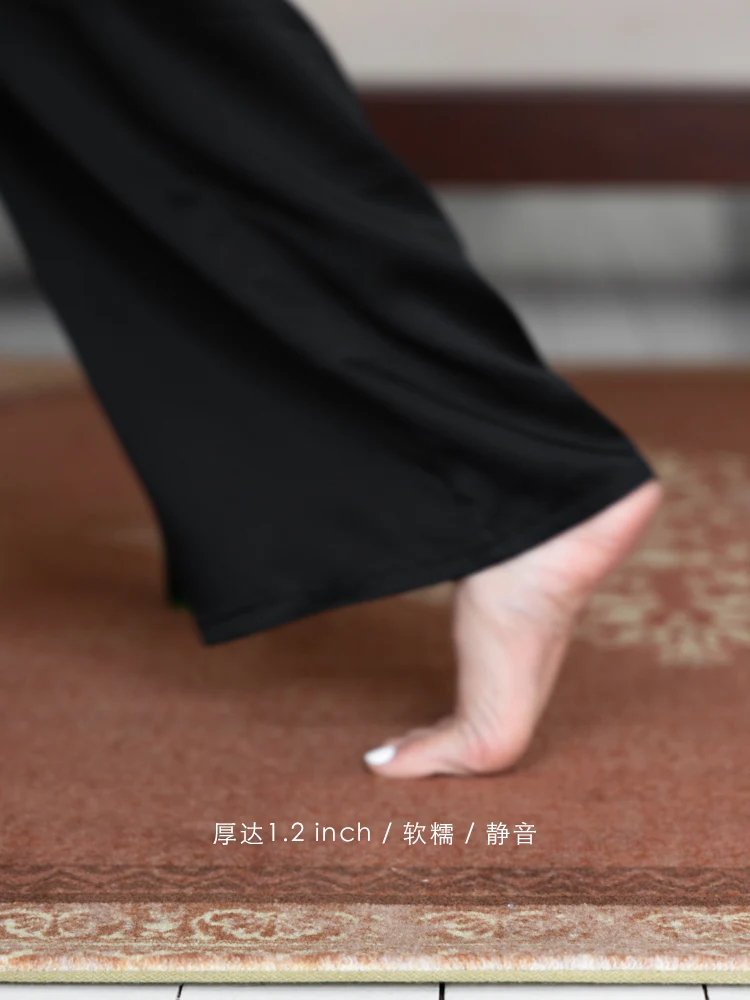 CP079 - Vintage Classic! English Ebony Floor Color Persian Carpet Old Money Style New Zealand Wool Carpet