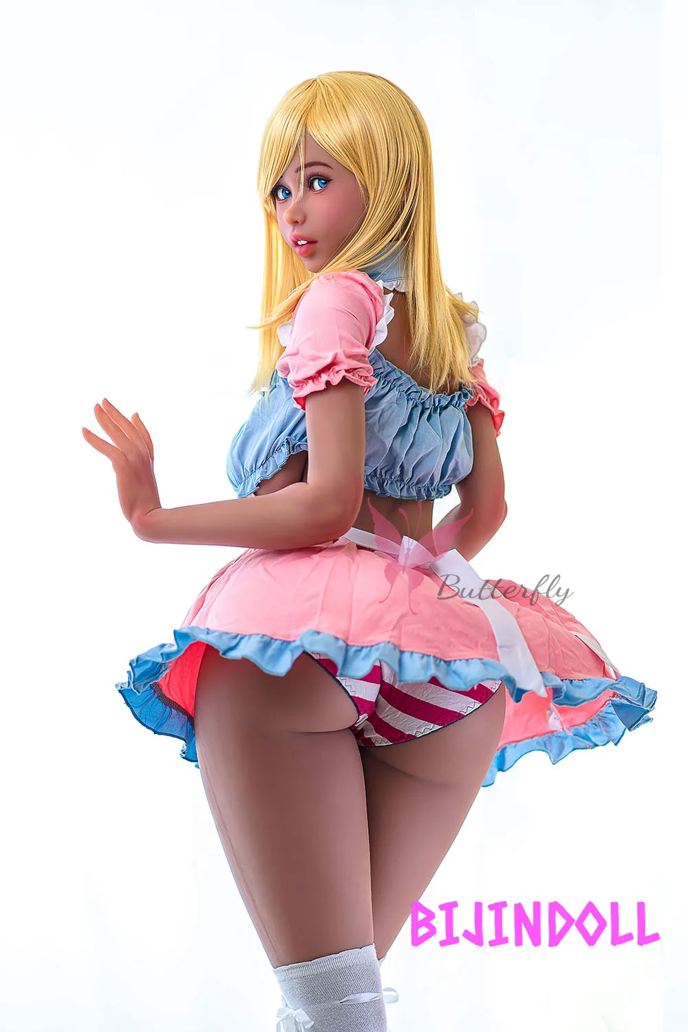 Butterfly Doll 150cm D-cup S-TPE Sex Doll Ariel Plus Head BP150-05 Blonde Seamless