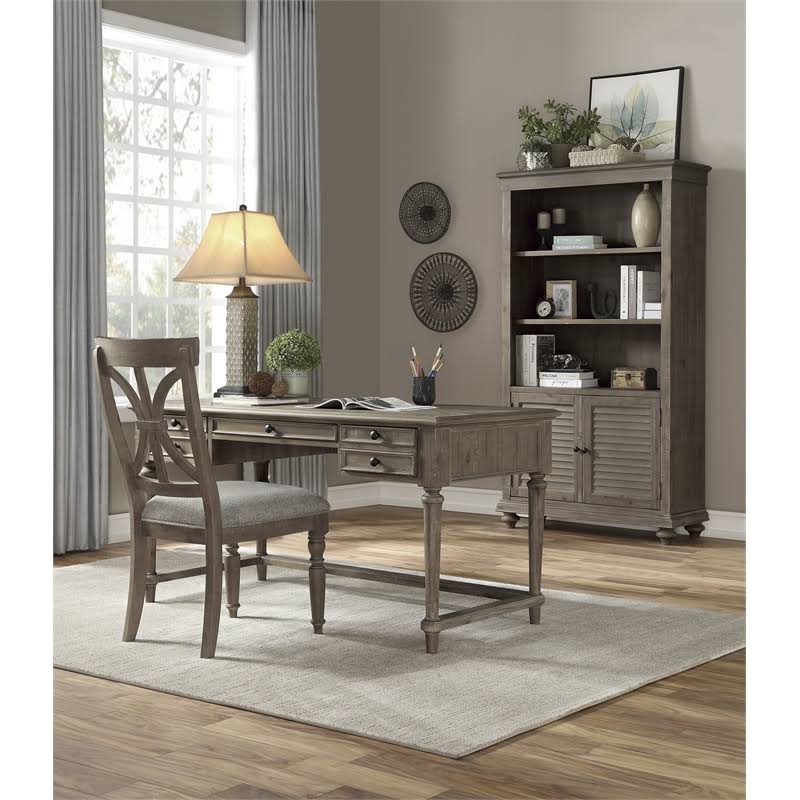 Lexicon Cardano Wood Bookcase in Driftwood Light Brown
