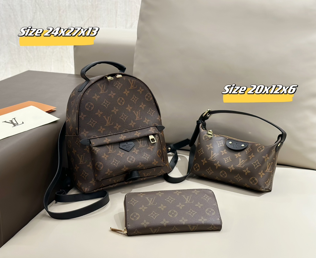 LV backpack three piece combination set - cnluxepick