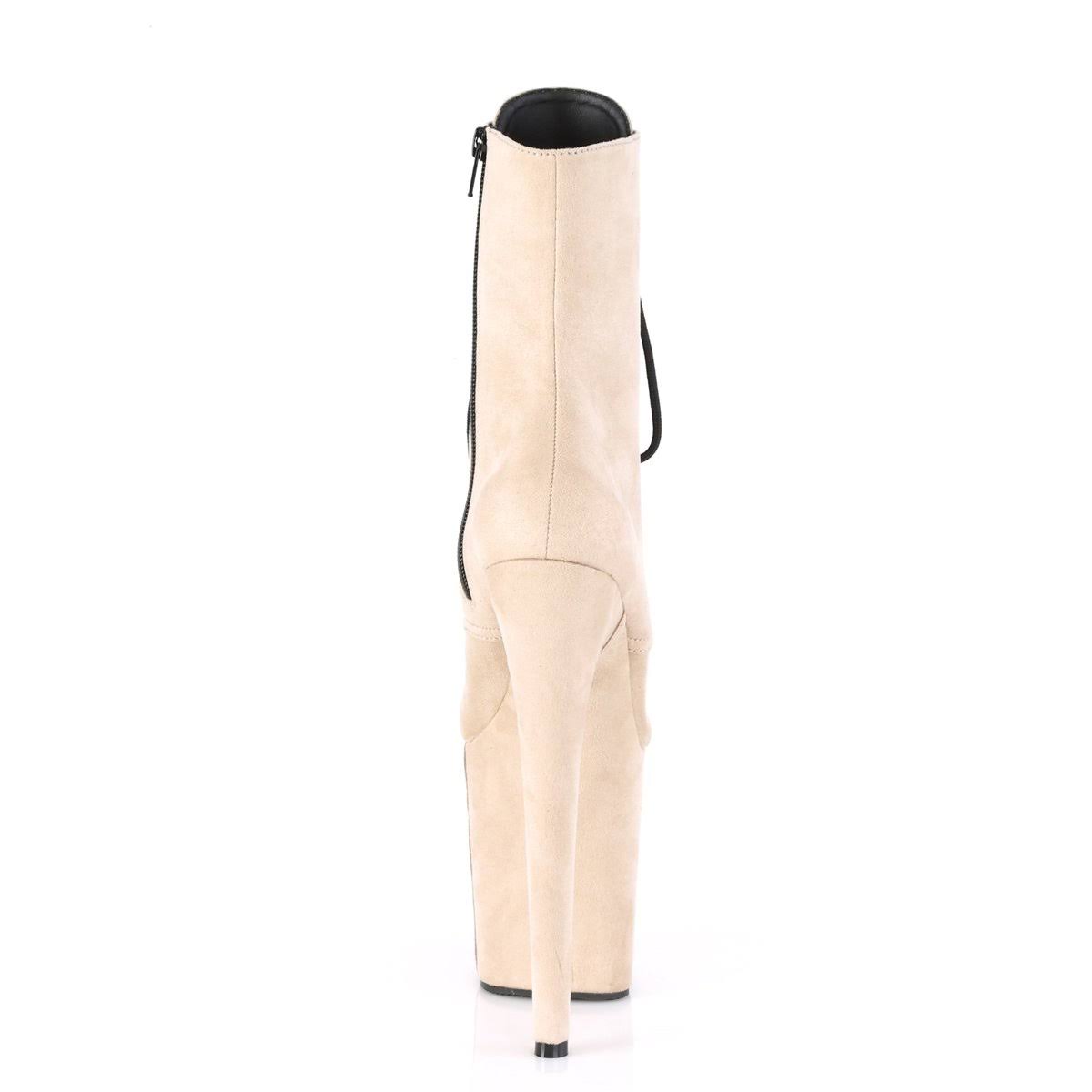 8 inch Heel FLAMINGO-1020FS Beige Suede 5 / Beige