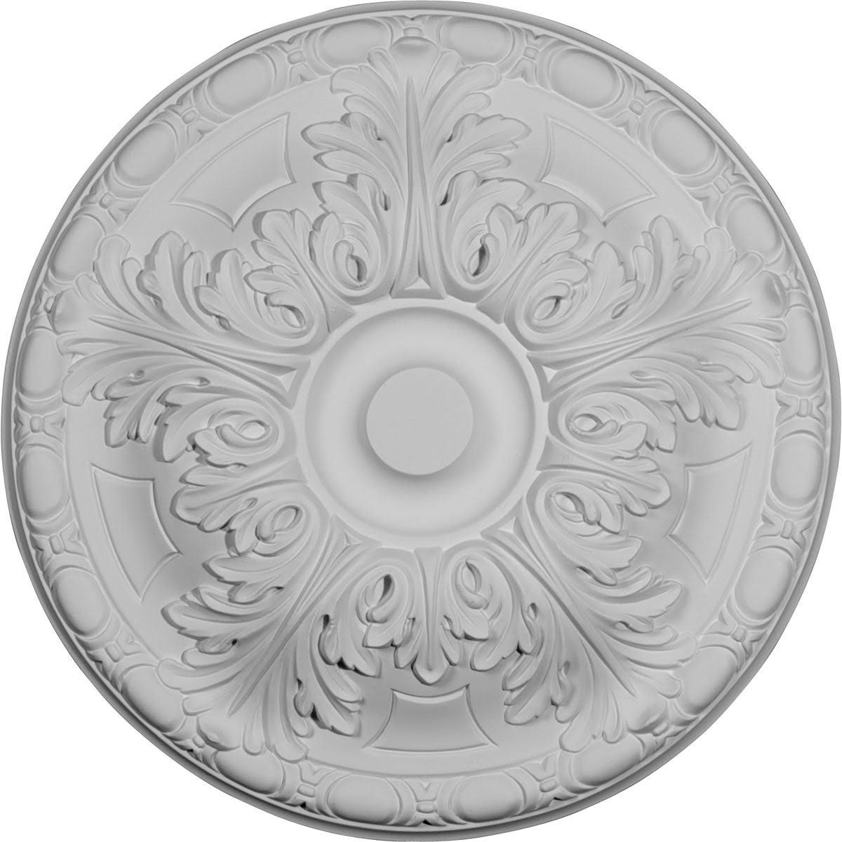 Ekena Millwork CM16GAPOS 15 3/4x22OD x 5/8x22P Granada Ceiling Medallion (Fits Canopies Up to 4 1/4x22), Hand-Painted Polished C