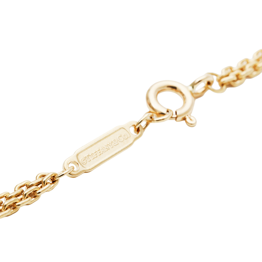 Tiffany & Co. Hardware Double Link Necklace 18K Yellow Gold 63364223