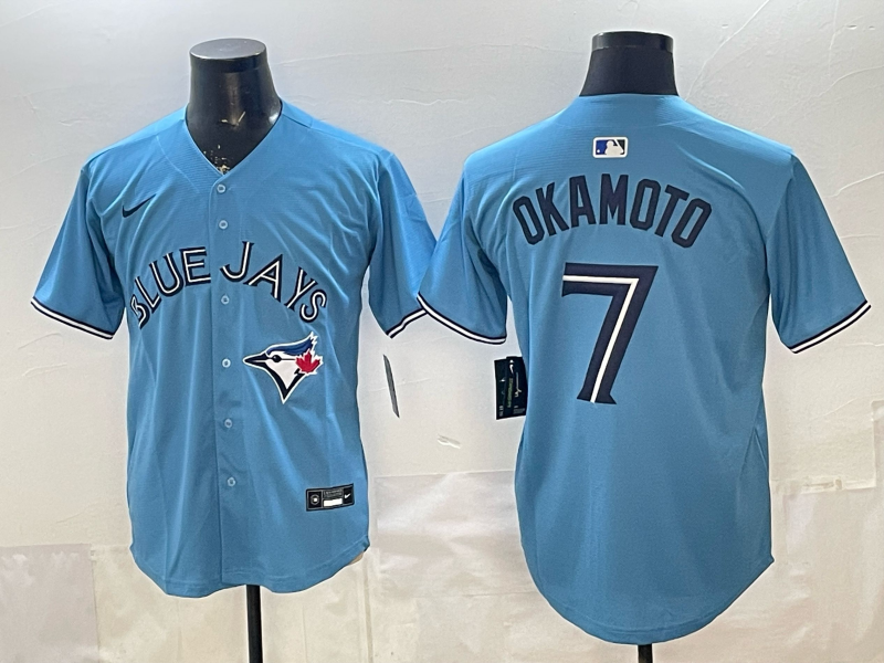 Men's Toronto Blue Jays Shota Okamoto #7 Powder Blue Alternate Limited Jersey