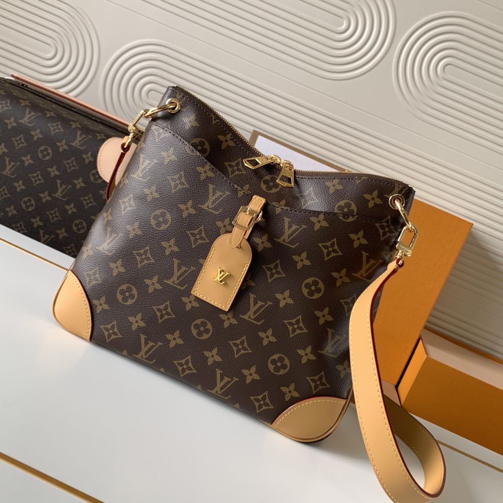 [Premium Quality] – Louis Vuitton Odéon MM Monogram Natural 12.2 Inches M45355
