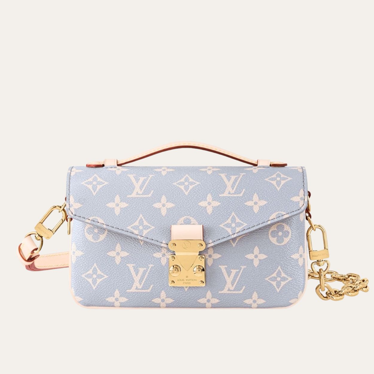 Louis Vuitton Pochette Métis East West Coated Canvas Trianon 8.5 Inches M12429
