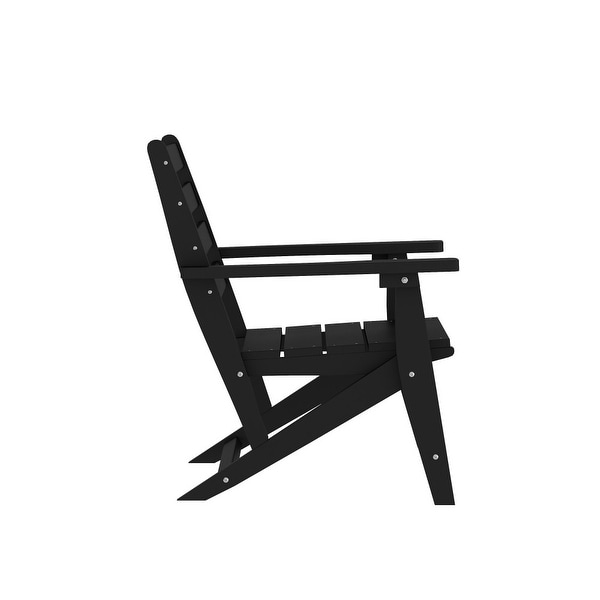 Commercial All Weather Adirondack Table and 4 Chairs with Cupholders