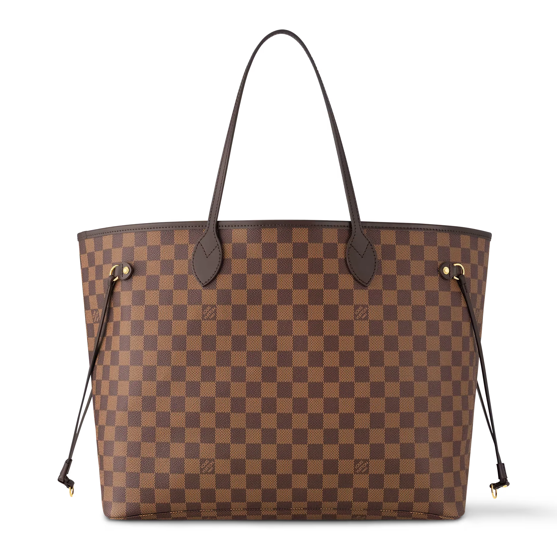 Louis Vuitton Damier Ebene Canvas Neverfull MM Shoulder Bag – Rose Balerine
