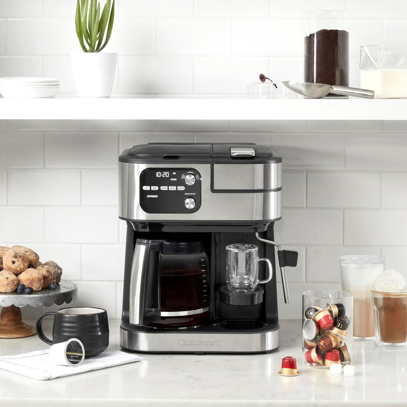 Cuisinart - CoffeeCenter 12-Cup  Coffee Maker Barista Bar 4-In-1 Coffeemaker - Black
