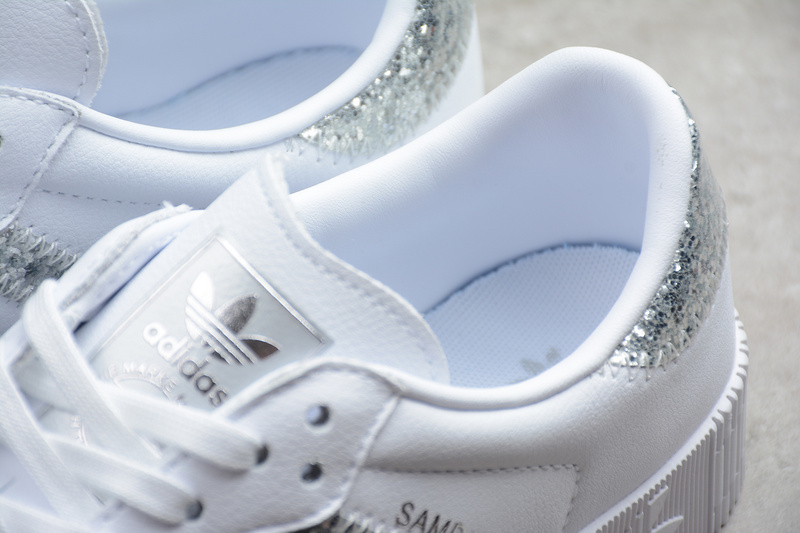 Adidas Sambarose Shoes Cloud White/Cloud White/Silver Metallic FX3819