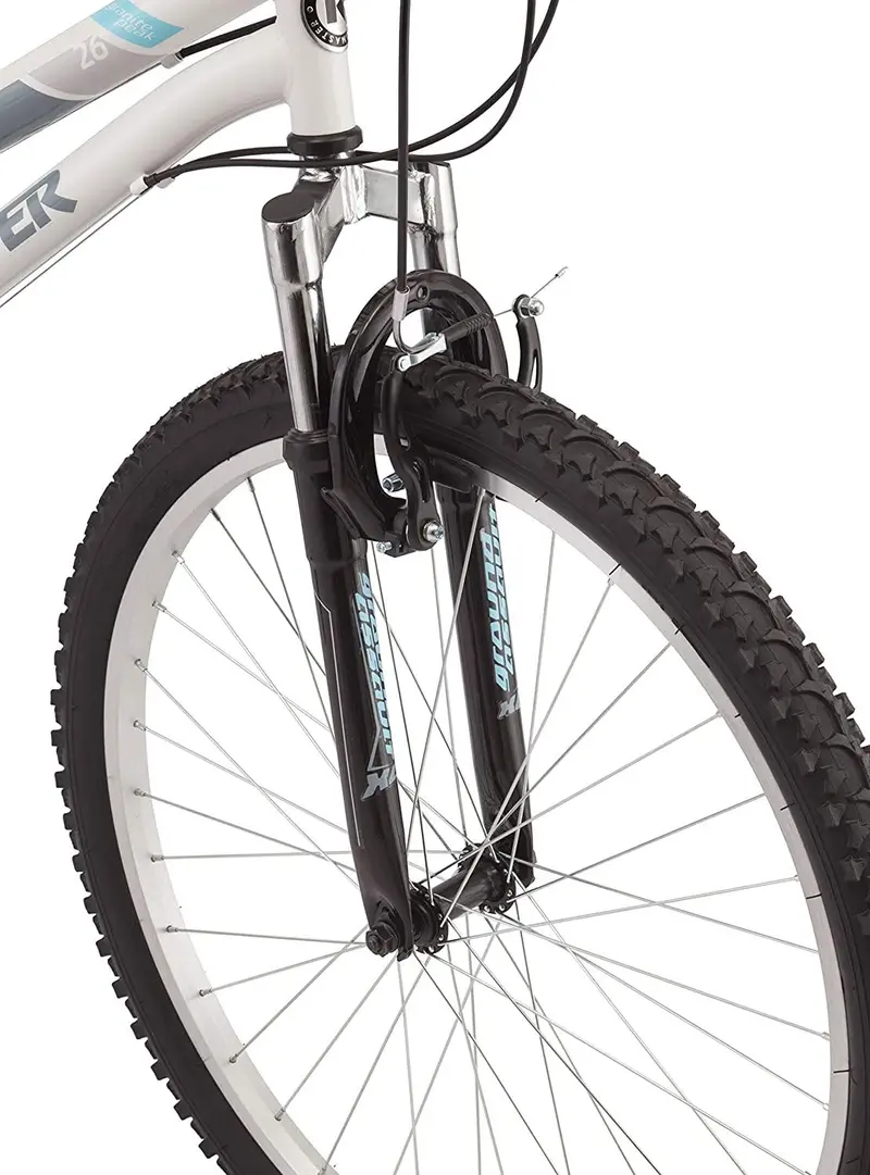 Roadmaster Granite Peak Women’s Hybrid Bike – 26-Inch Wheels, Front Suspension & 18-Speed Shimano Drivetrain