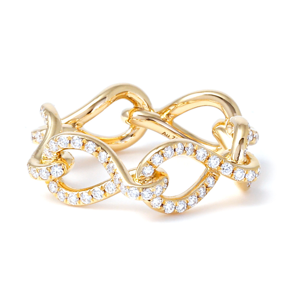 Cartier Anfini Do Mayon Ring 18K Yellow Gold Diamond