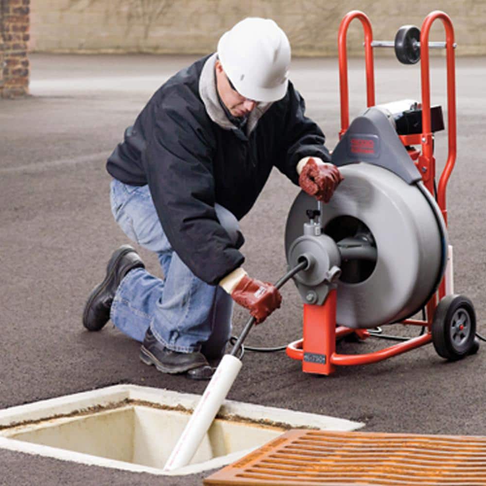 Ridgid K-750 Drain Cleaning Snake Auger Drum Machine with Autofeed and 3/4 in. Pigtail 41977