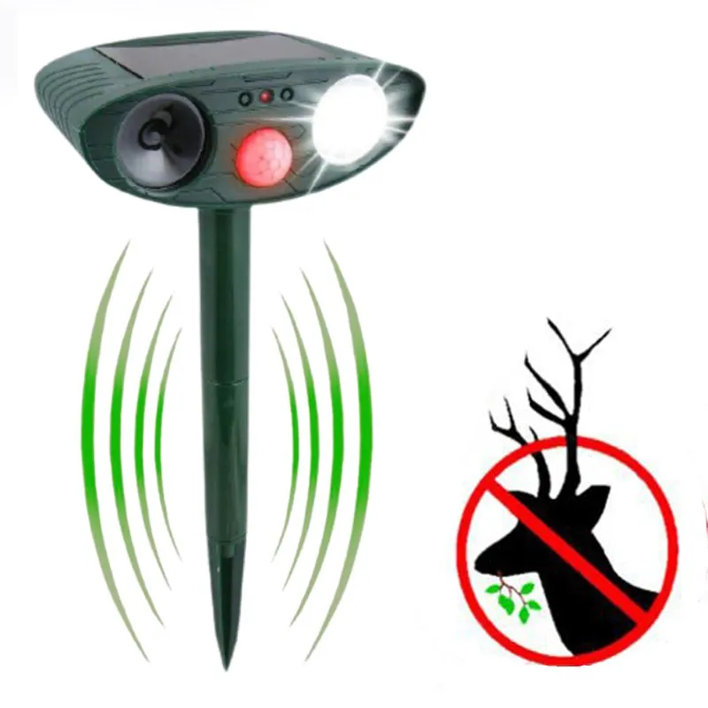 Solar Powered Ultrasonic Deer Repellent- Get Rid of Deer in 48 Hours