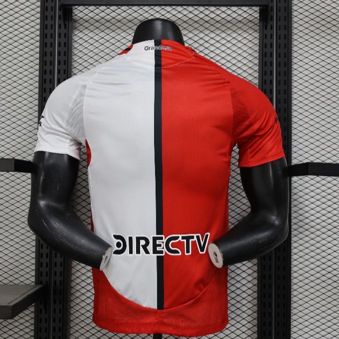 River Plate 2025/26 Player Version Away Jersey | Adidas HEAT.RDY Red White Split Football Shirt