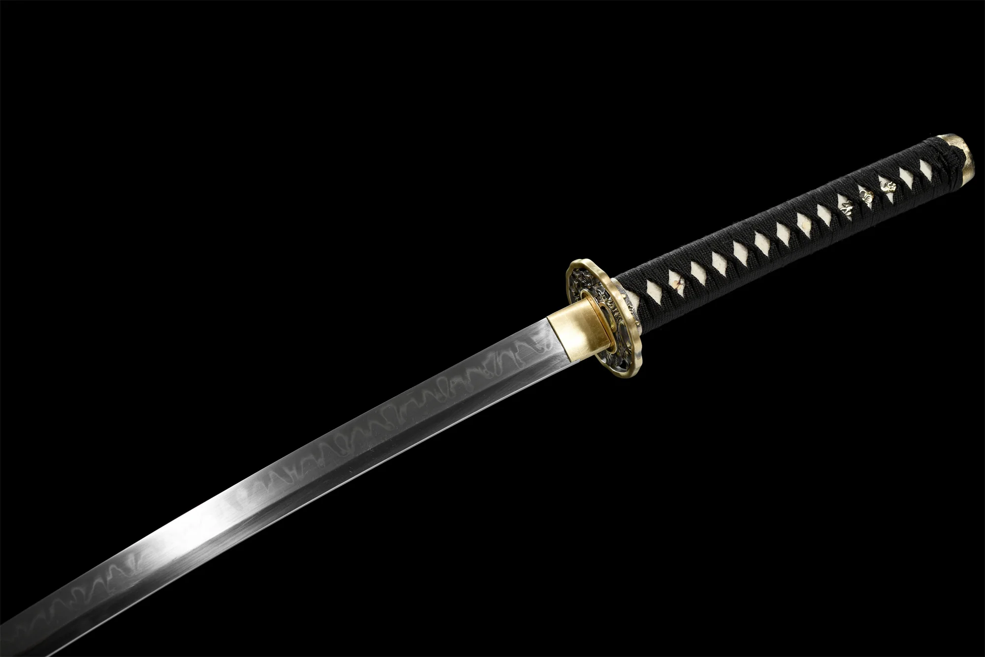 Dragon Carved Katana – T10 Clay Tempered, Full Tang