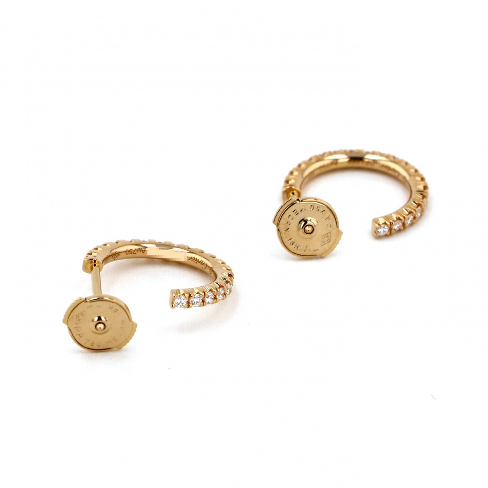 Cartier Ethancel Do Earrings 18K Rose Gold Diamond