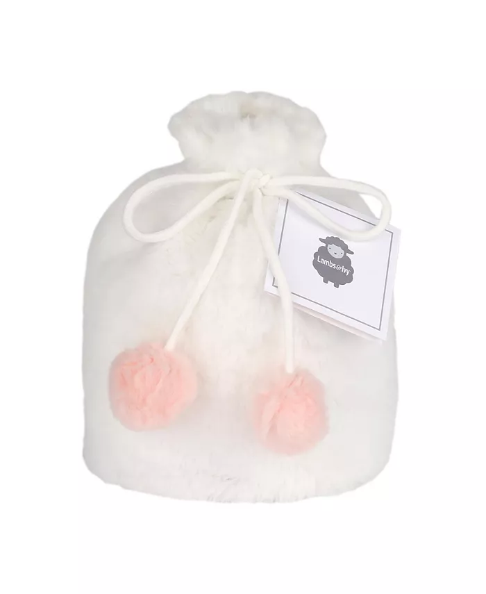 Lambs and Ivy Lambs  Ivy 5 Piece Pink Gray Plush Infant Newborn Baby Gift Bag w  Swaddle