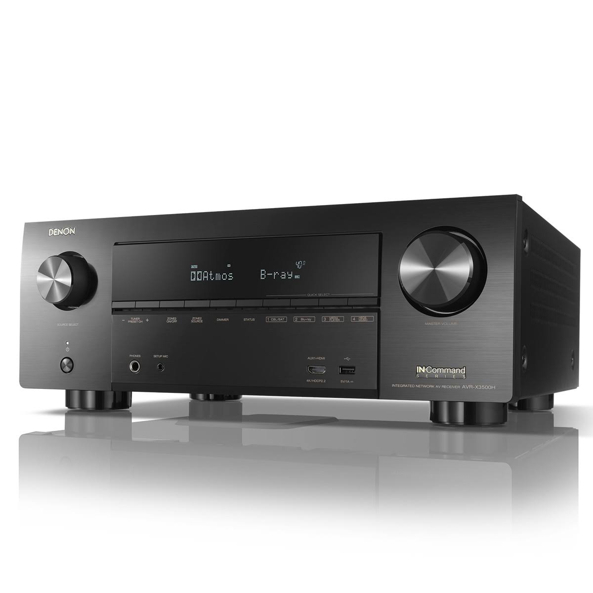 Denon IN-Command Series AVR-X3500H 7.2 Channel AV Network Receiver - Black
