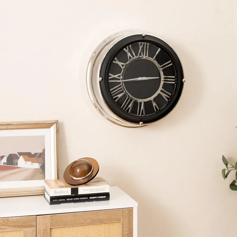 Silent Quartz Wall Clock – Non-Ticking Modern Decorative Timepiece