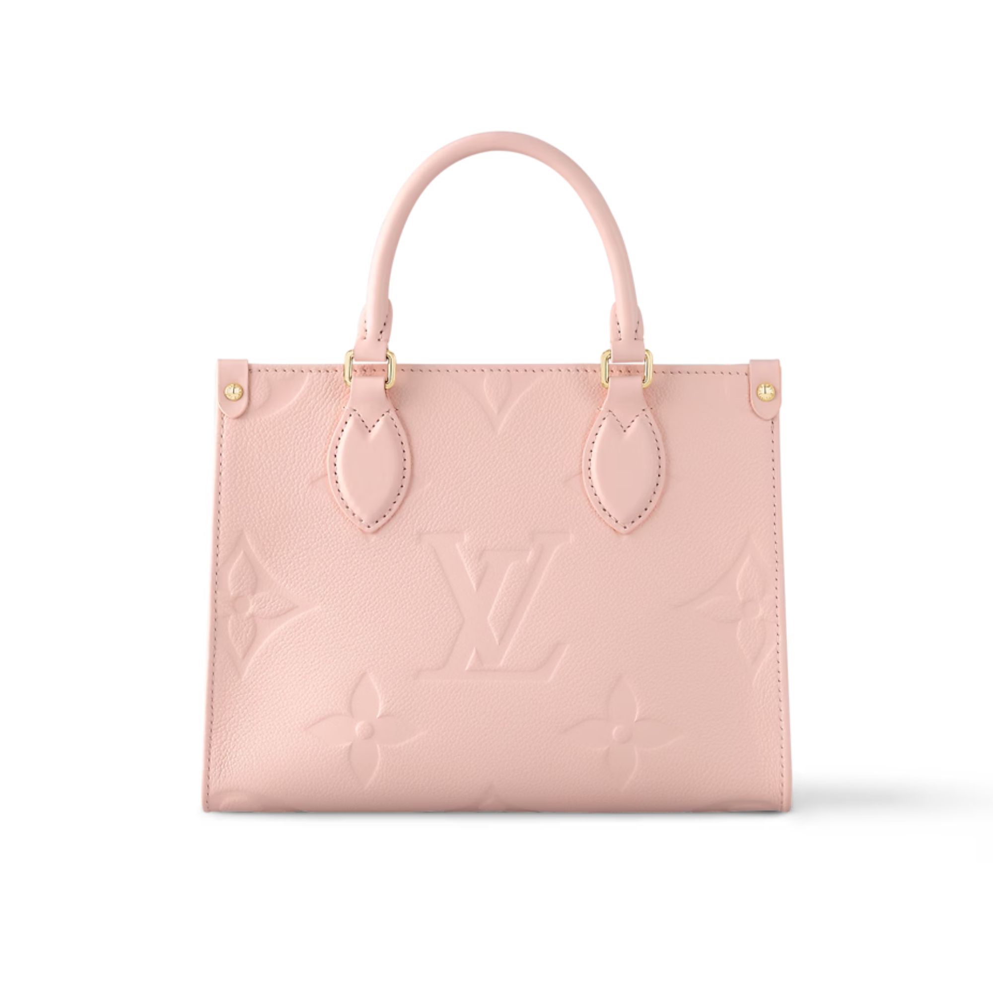 Louis Vuitton Onthego Pm Monogram Empreinte Pink Opale 25Cm M47135