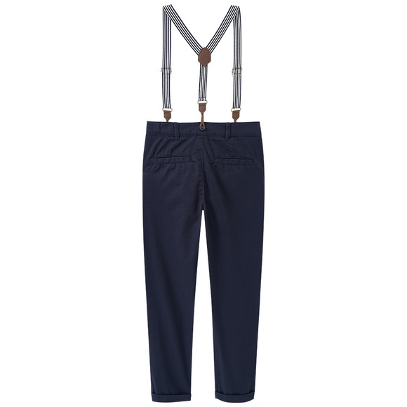 Yigga Jungen Chinohose mit Hosenträgern