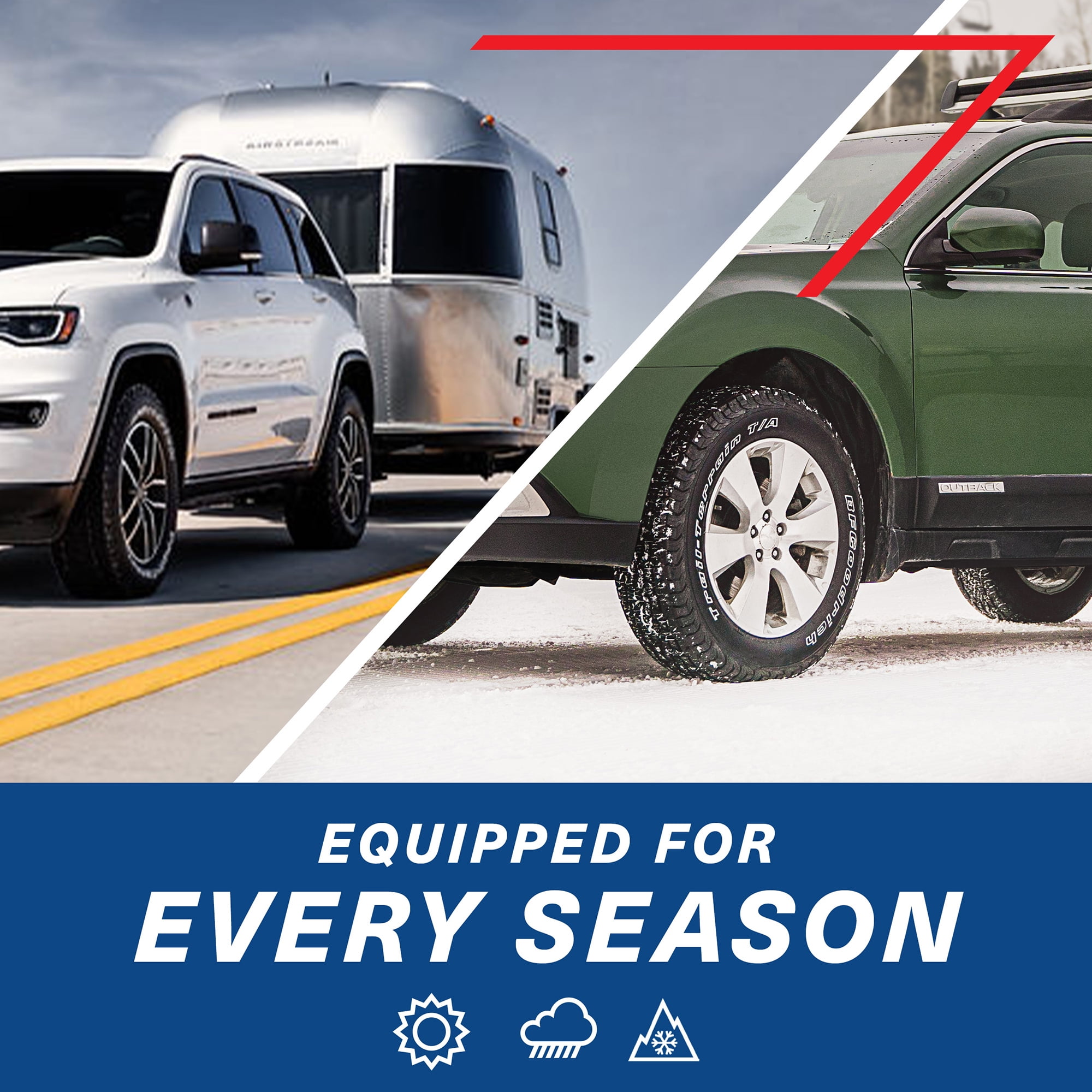 Full season T/A 275/60R20 115T tires