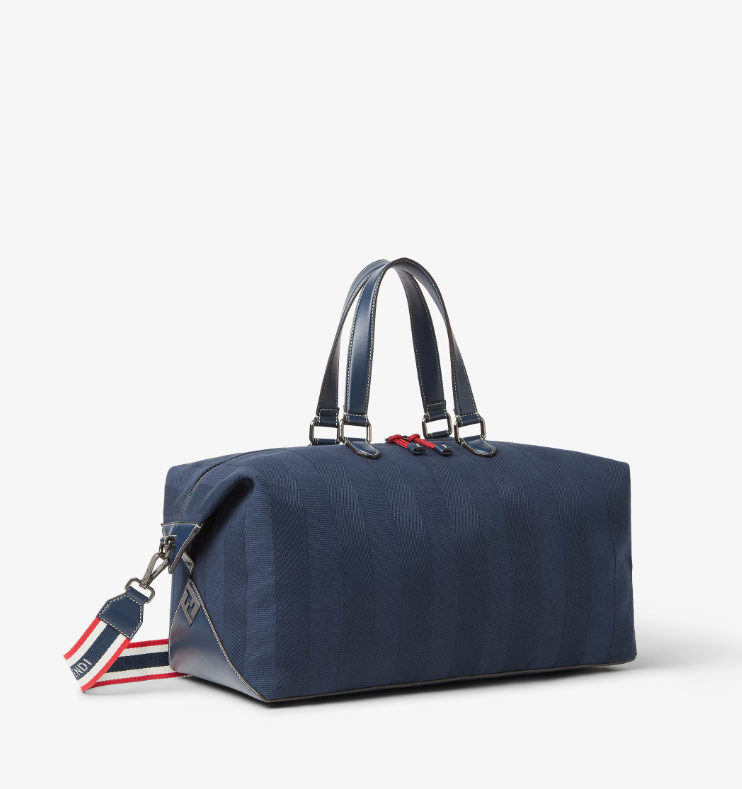 Fendi Lui 45 Duffle Blue Pequin canvas duffel bag