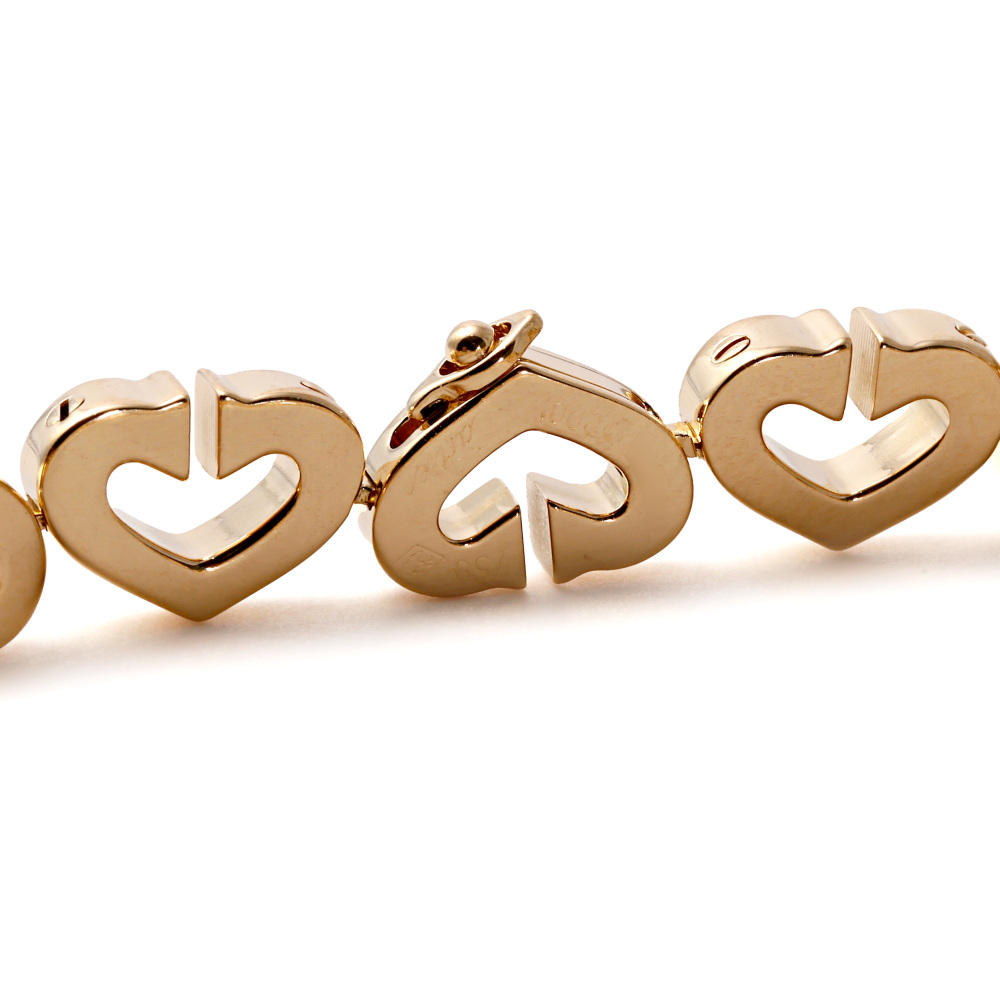 Cartier C Heart Bracelet 18K Yellow Gold