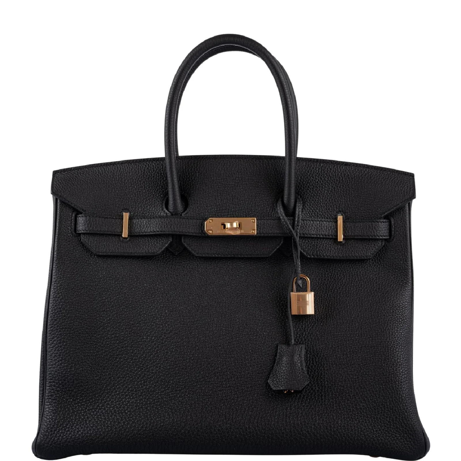 Hermès Birkin 35 Black Togo Rose Gold Hardware