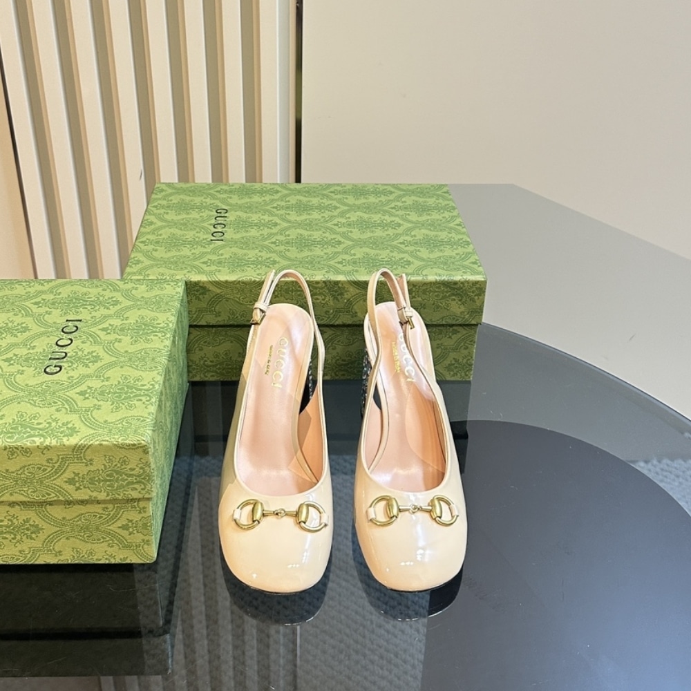Gucci Women’S Horsebit Pump With Crystals White 795984 Bnc00 9540