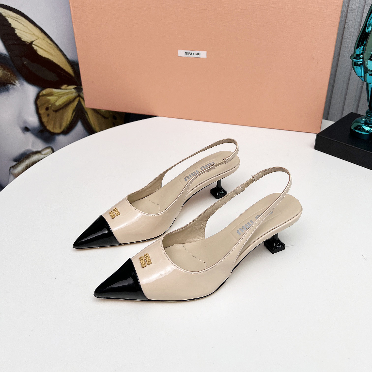 High-quality miumiu Original women's leather shoes - cnluxepick