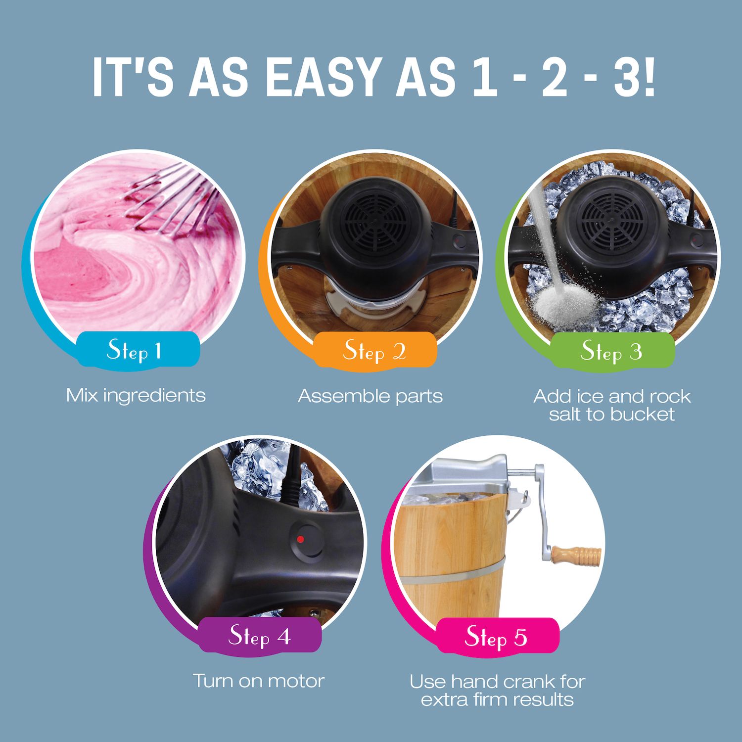 Elite 6-qt. Old-Fashioned Ice Cream Maker