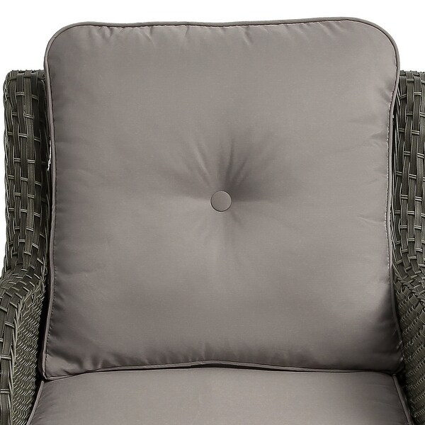 Patio Rattan Chairs Swivel Rocker