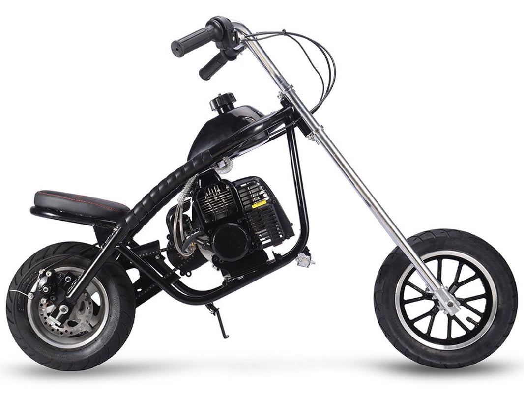 49Cc 2-Stroke Gas Dirt Bike, Max Speed 25Mph, Gas Mini Chopper