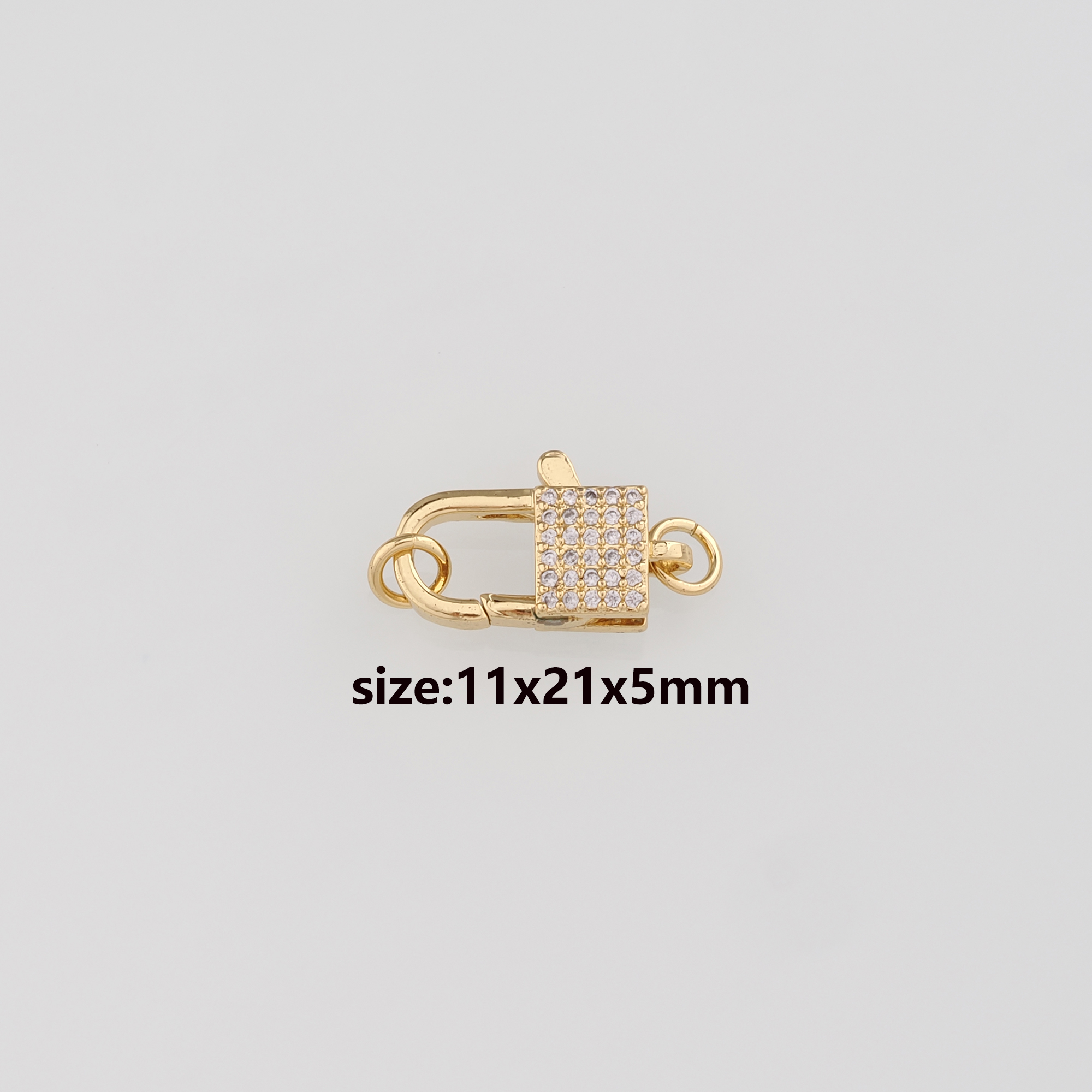18K Gold Filled Lobster Claw Clasp,Lobster Clasp Lock,Spring Buckle for DIY Jewelry Necklace Bracelet