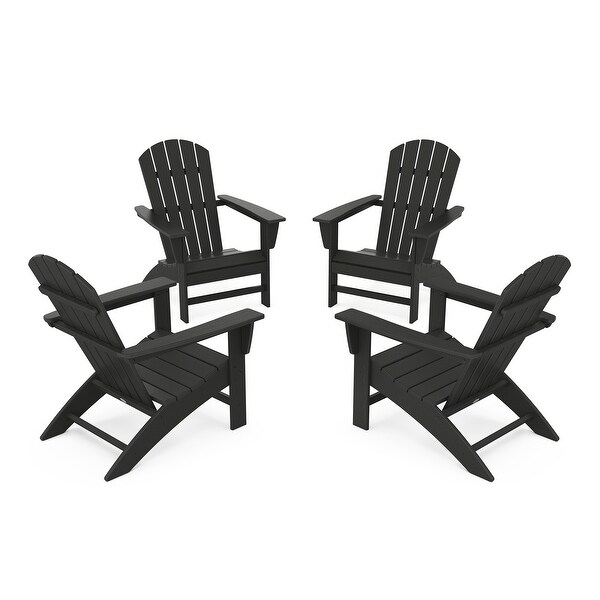 POLYWOOD Nautical 4Piece Adirondack Conversation Set