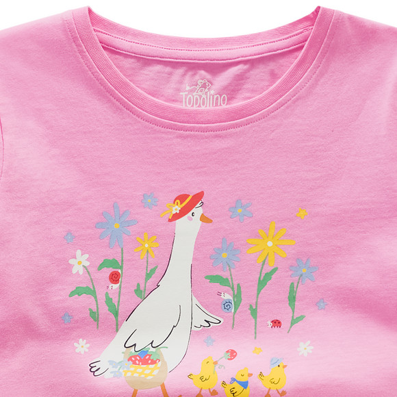 Topolino Mädchen T-Shirt mit Bauernhof-Print