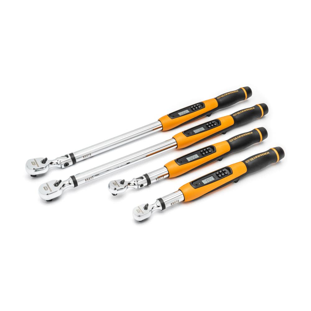 3/8 Flex Head Electronic Torque Wrench with Angle 10-100 ft/Lbs